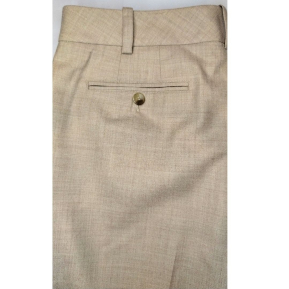 Liz Claiborne Sloane Wool Career Slacks Fully Lined Camel colored Size 10 - Picture 2 of 5